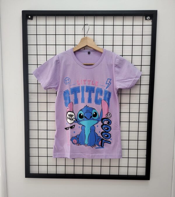 remera stitch lila