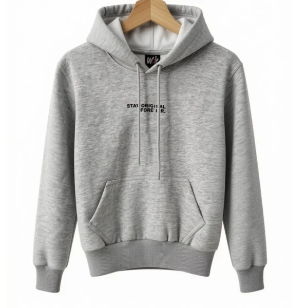 Buzo Capucha Stay Original Gris
