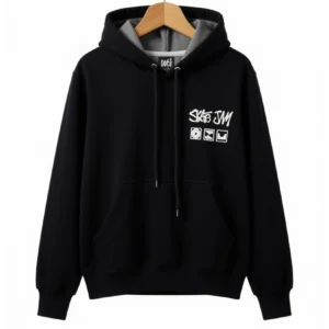 11 Buzo Capucha Skate Jam Negro