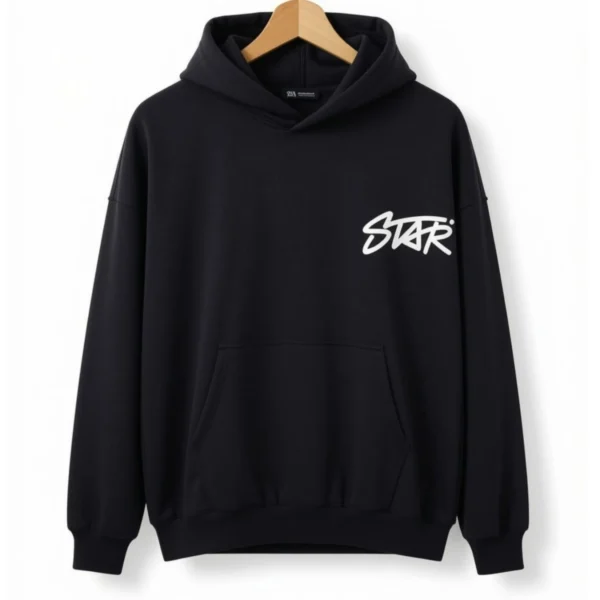 Buzo Capucha Star Negro