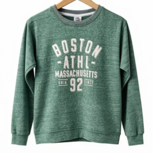 Buzo Boston Verde Jaspeado