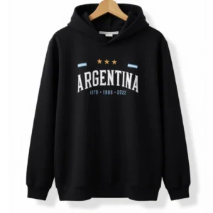 Buzo Capucha Argentina Negro