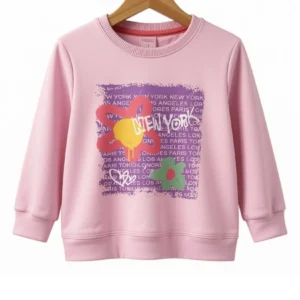 Buzo Flor New York Rosa