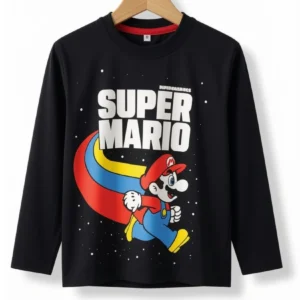 Remera Super Mario Negra