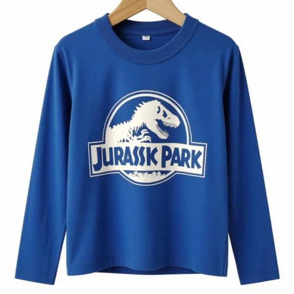 Remera Jurassic Park Azul