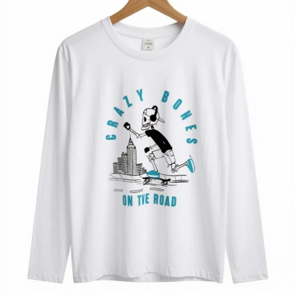 Remera Crazy Bones Blanca