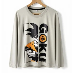 Remera Goku Gris