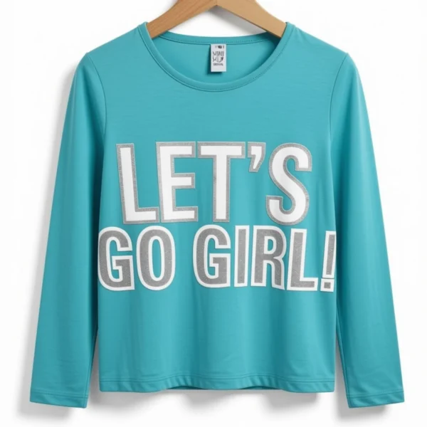 Remera Let´s Go Celeste