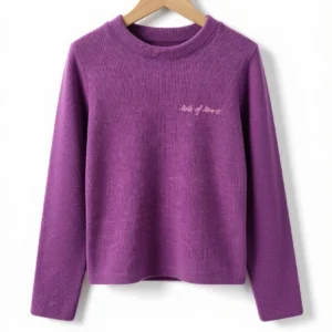 69 Remera Lanilla Love Lila