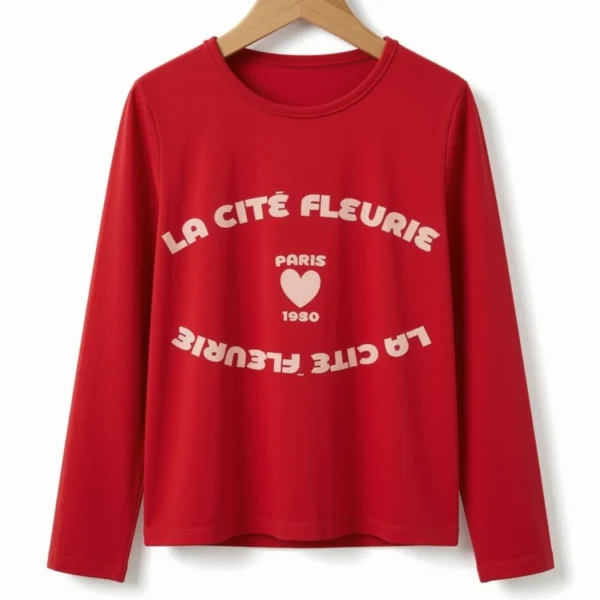 70 Remera Paris Corazón Roja