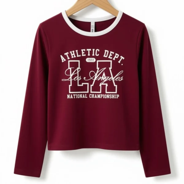 Remera Los Ángeles Bordó