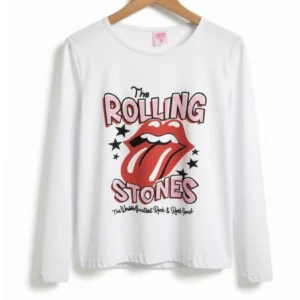 Remera Rolling Blanca