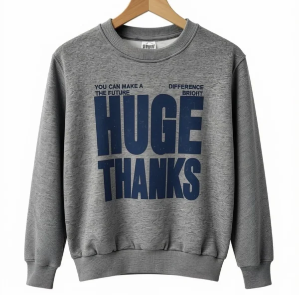 Buzo Huge Thanks Gris