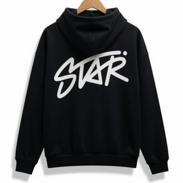 Buzo Capucha Star Negro