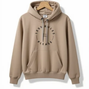 YUPI STORE (7) Buzo Capucha Less Rules Beige