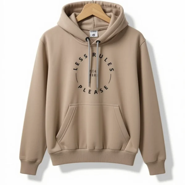 Buzo Capucha Less Rules Beige