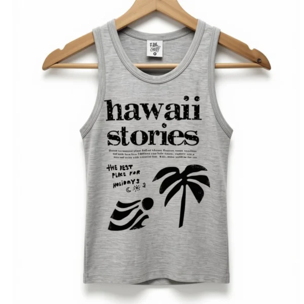 Musculosa Hawaii Gris