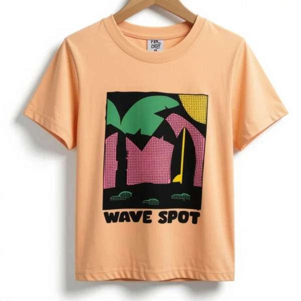 Remera Wave Spot Naranja