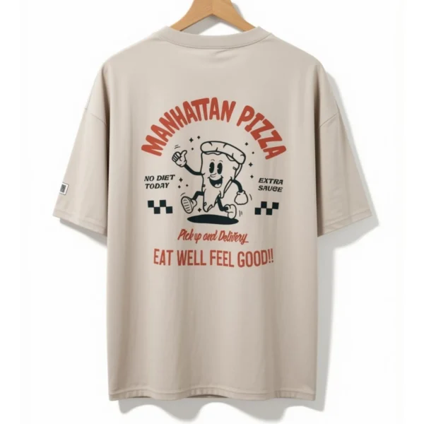 Remera Manhattan Pizza Beige