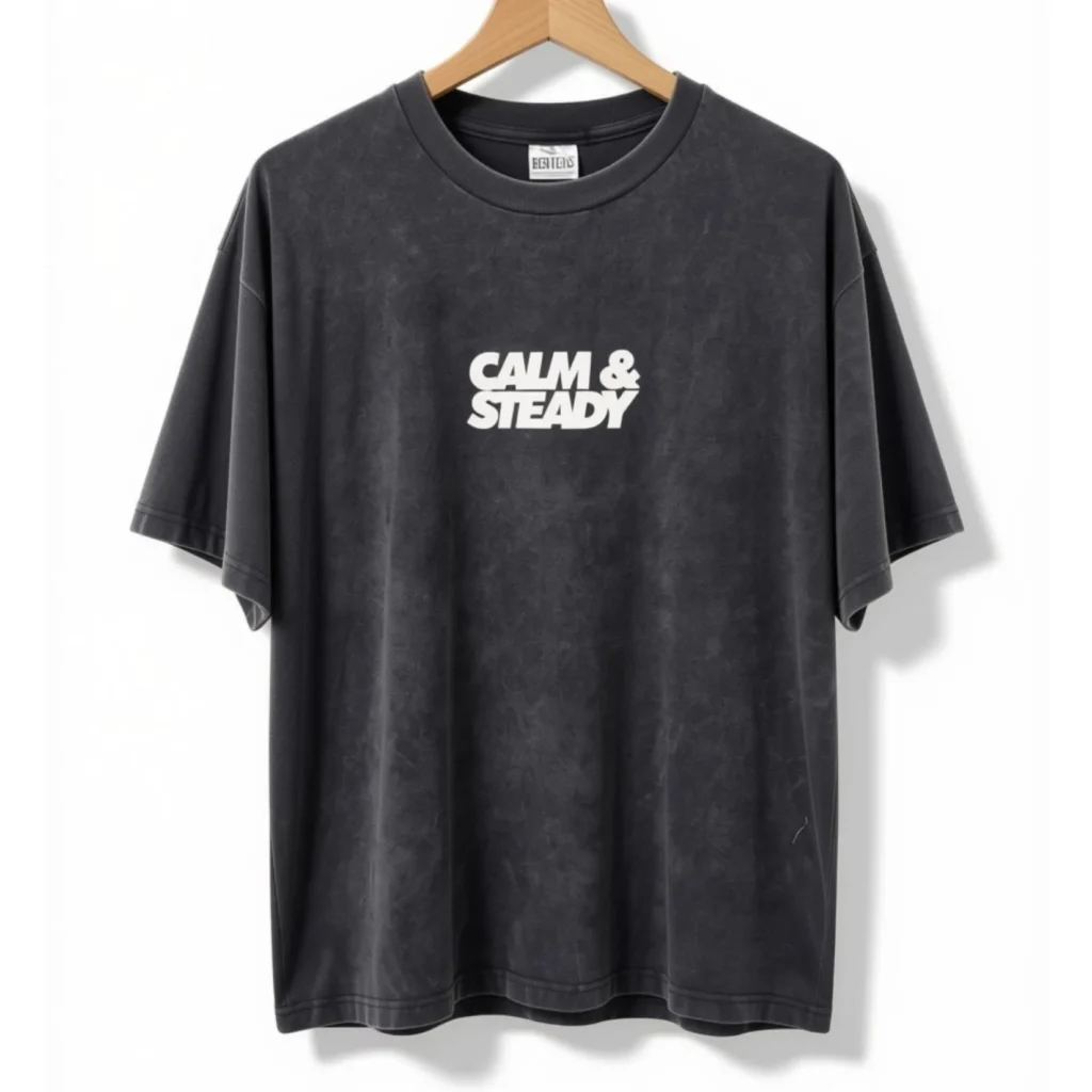 Remera Calm & Steady Gris Nevada