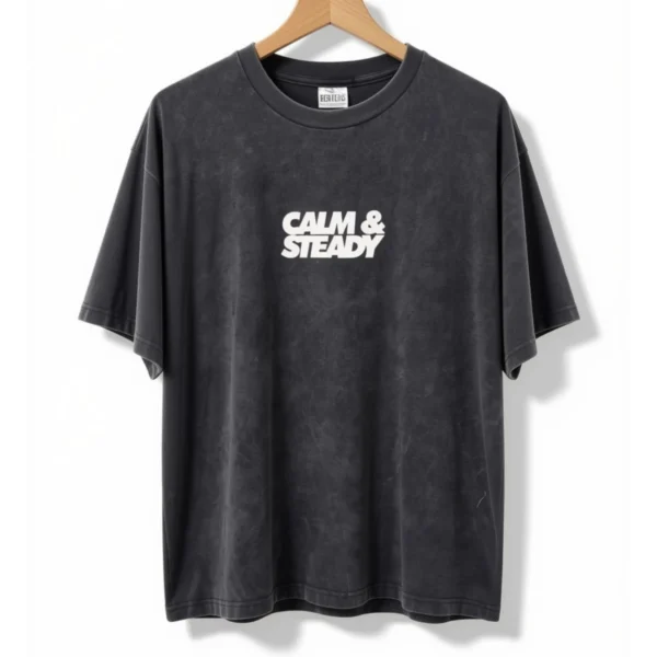 Remera Calm & Steady Gris Nevada
