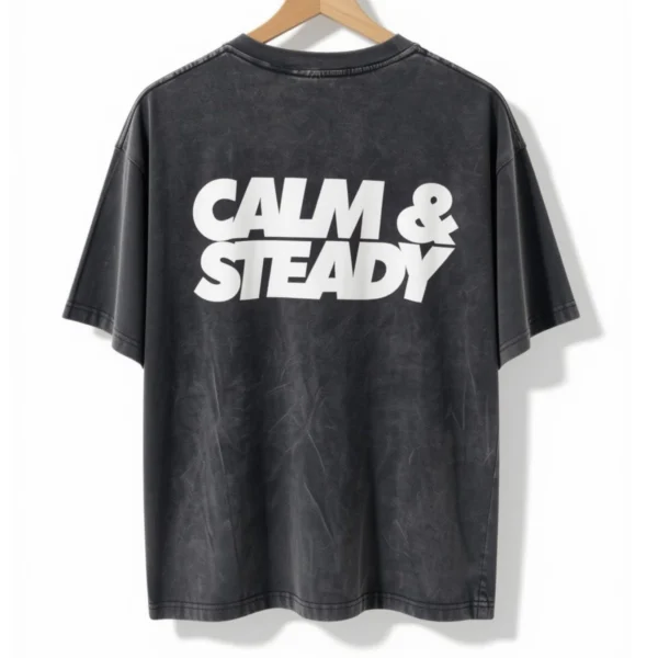 Remera Calm & Steady Gris Nevada