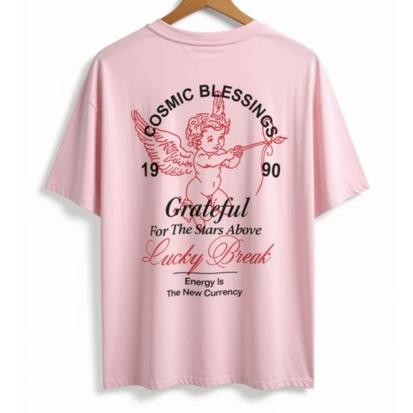 Remera Grateful  Rosa