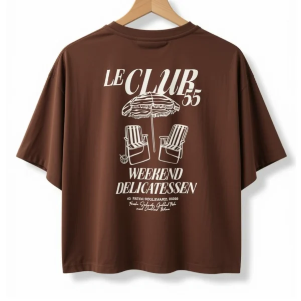 Remera Le Club 55 Marrón