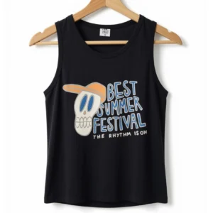 Musculosa Calavera Best Summer Negra
