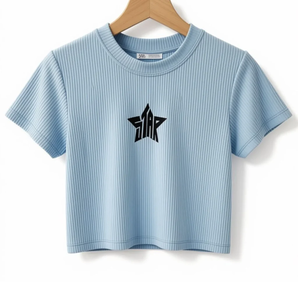 Remera Star Celeste