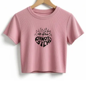 Remera Corazón Cute Rosa