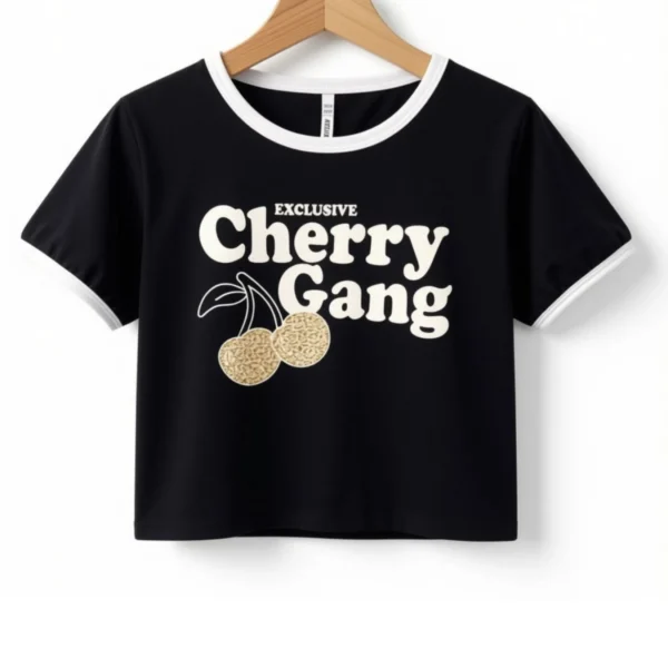 Remera Cherry Gang Negra