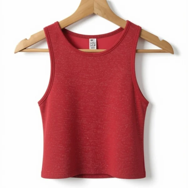 Musculosa Roja Lurex