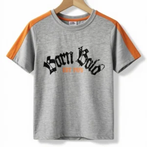 Remera Born Bold Gris