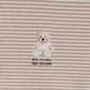 Remera Oso Real Friends Rayada Beige