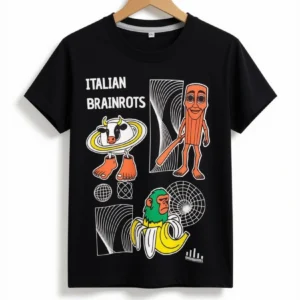 195 Remera Brainrots Negra
