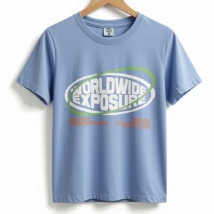 Remera World Wide Exposure Celeste