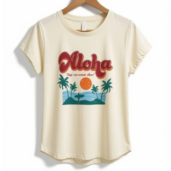 Remera Aloha Amarilla