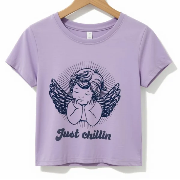 Remera Ángel Lila