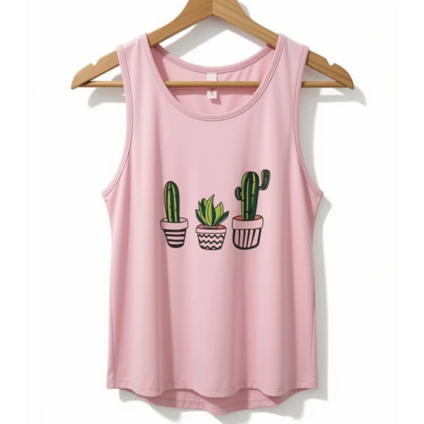 Musculosa Cactus Rosa