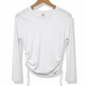 221 Remera Frunce Blanca