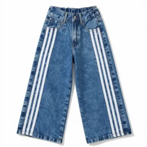 Jean Wide Leg Tiras Celeste