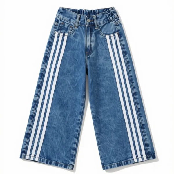 Jean Wide Leg Tiras Celeste