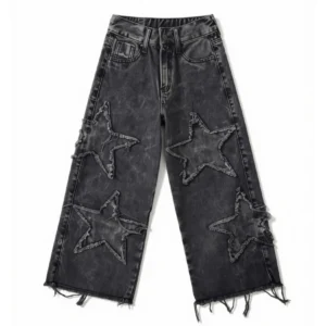 Jean Wide Leg Estrella Negro