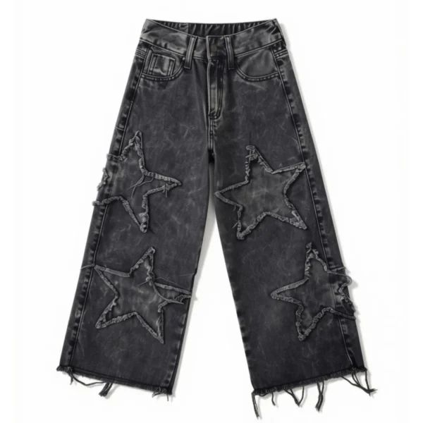 Jean Wide Leg Estrella Negro