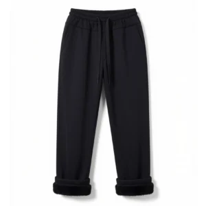 Pantalón con Piel Negro