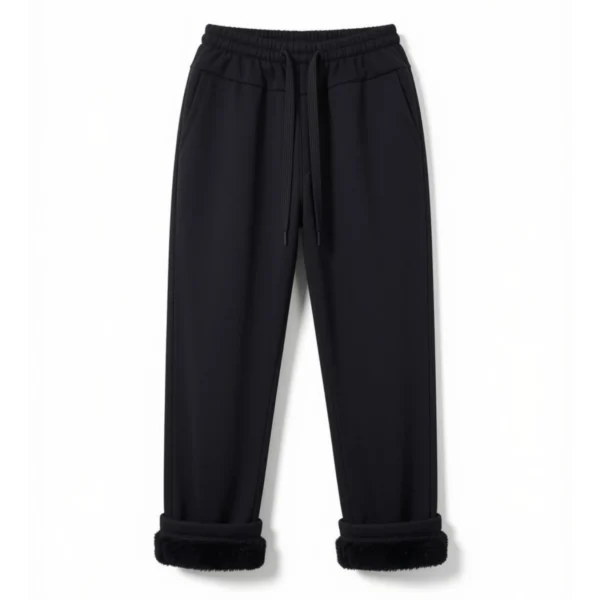Pantalón con Piel Negro