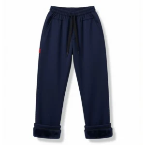 Pantalón con Piel Azul
