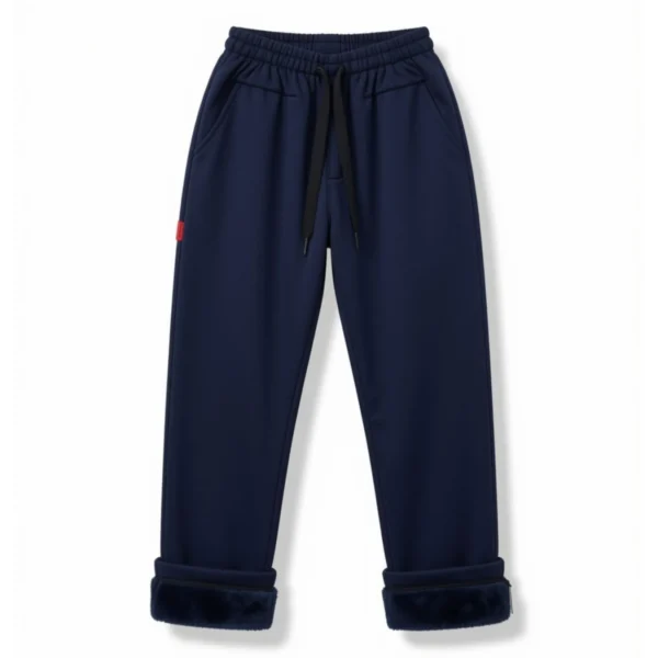 Pantalón con Piel Azul