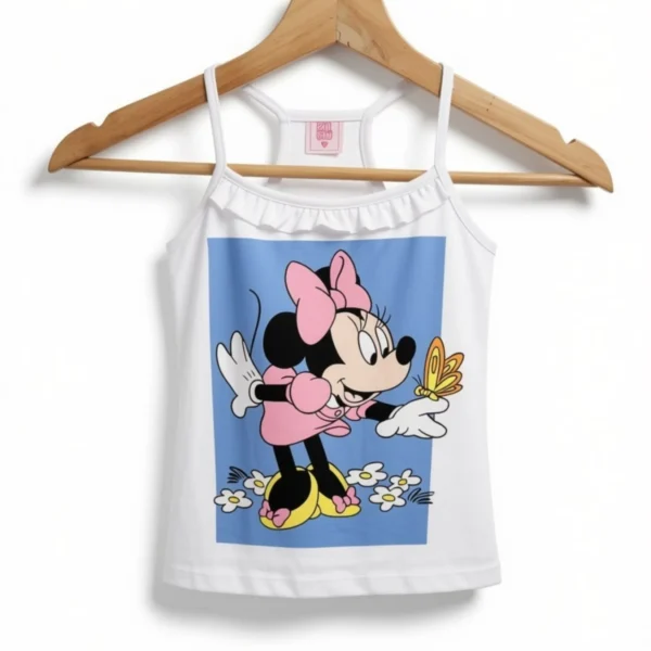 Musculosa Minnie Mouse Blanca